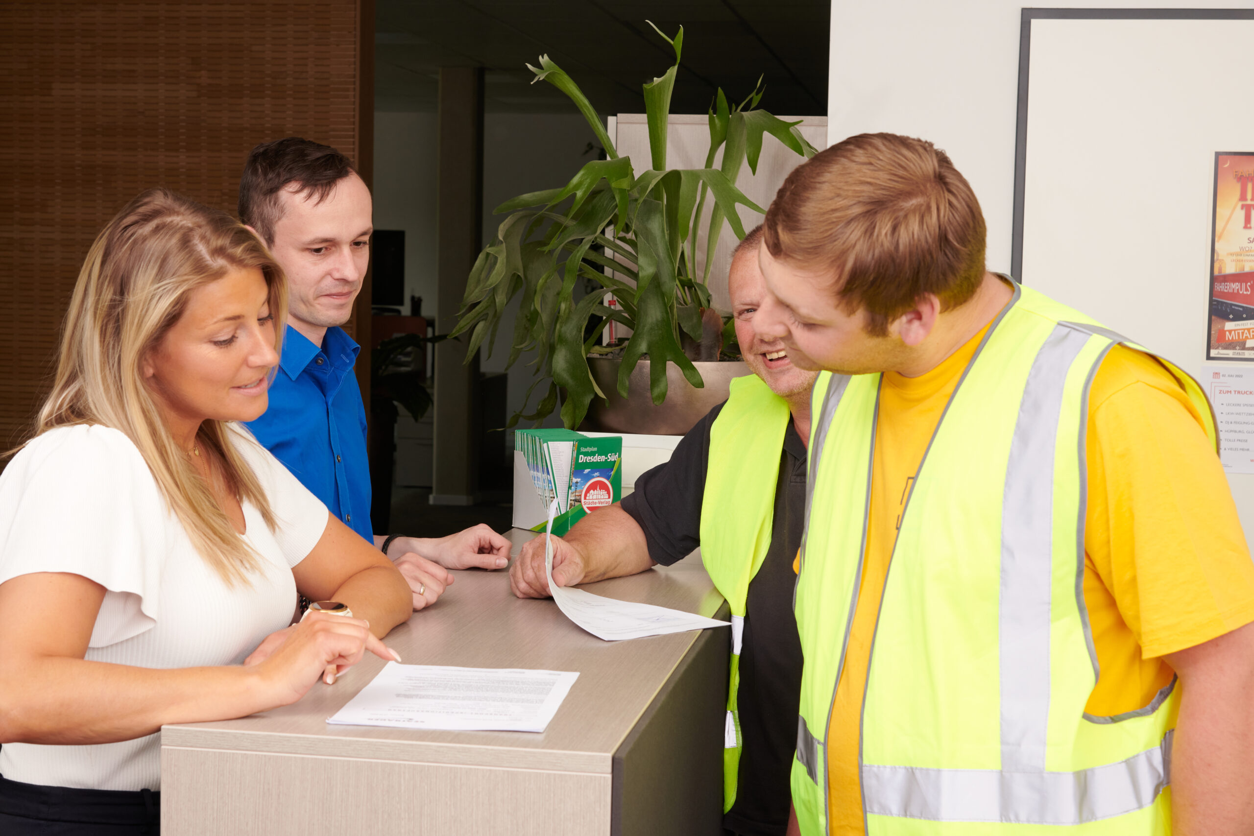 Unser Team bei Spedition Hanitzsch in Dresden hier Mitarbeiter der Disposition